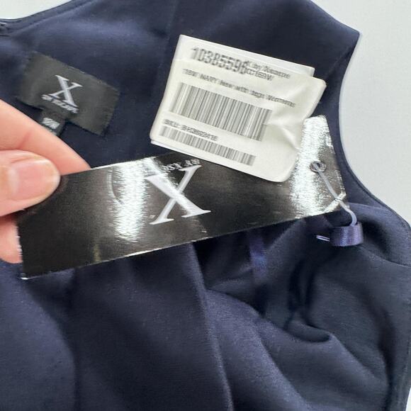 X by Xscape Dress Womens 18W Floral Pleated Maxi Sleeveless Formal XC169W - Picture 8 of 12